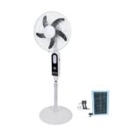 Ventilador Recargable - Energía Solar y Puertos USB